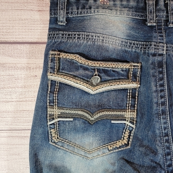 Gs115 Gramercy Slim Fit Jeans Blue Size 40x33 Men's - Picture 3 of 9